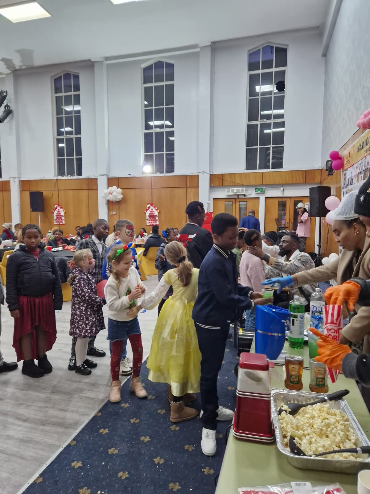 Community event with children and adults